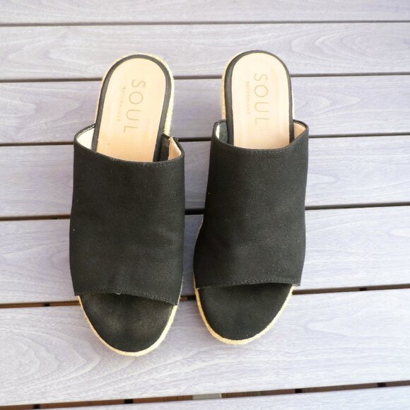 Naturalizer Soul Wedge Sandal Black size 8 - Picture 3 of 7